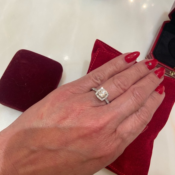 ***SOLD***Platinum Diamond ring 1.25 carat - Picture 3 of 4